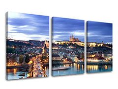 Obraz na stenu 3 dielny PRAHA CZ006E32