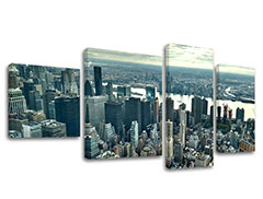Obraz na stenu 4 dielny MESTO / NEW YORK ME118E40